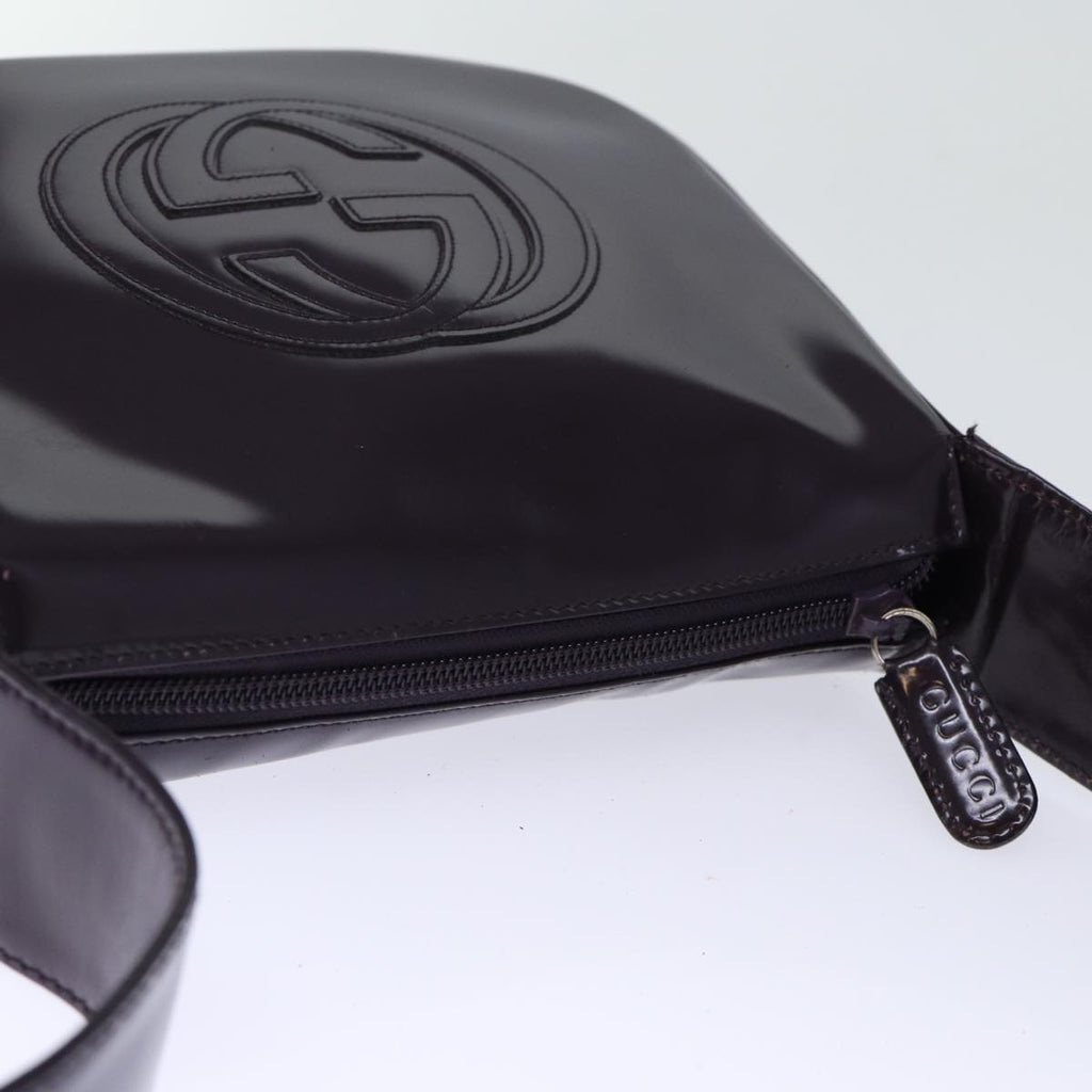 GUCCI Shoulder Bag Patent leather Purple 007 2046 0250 72963