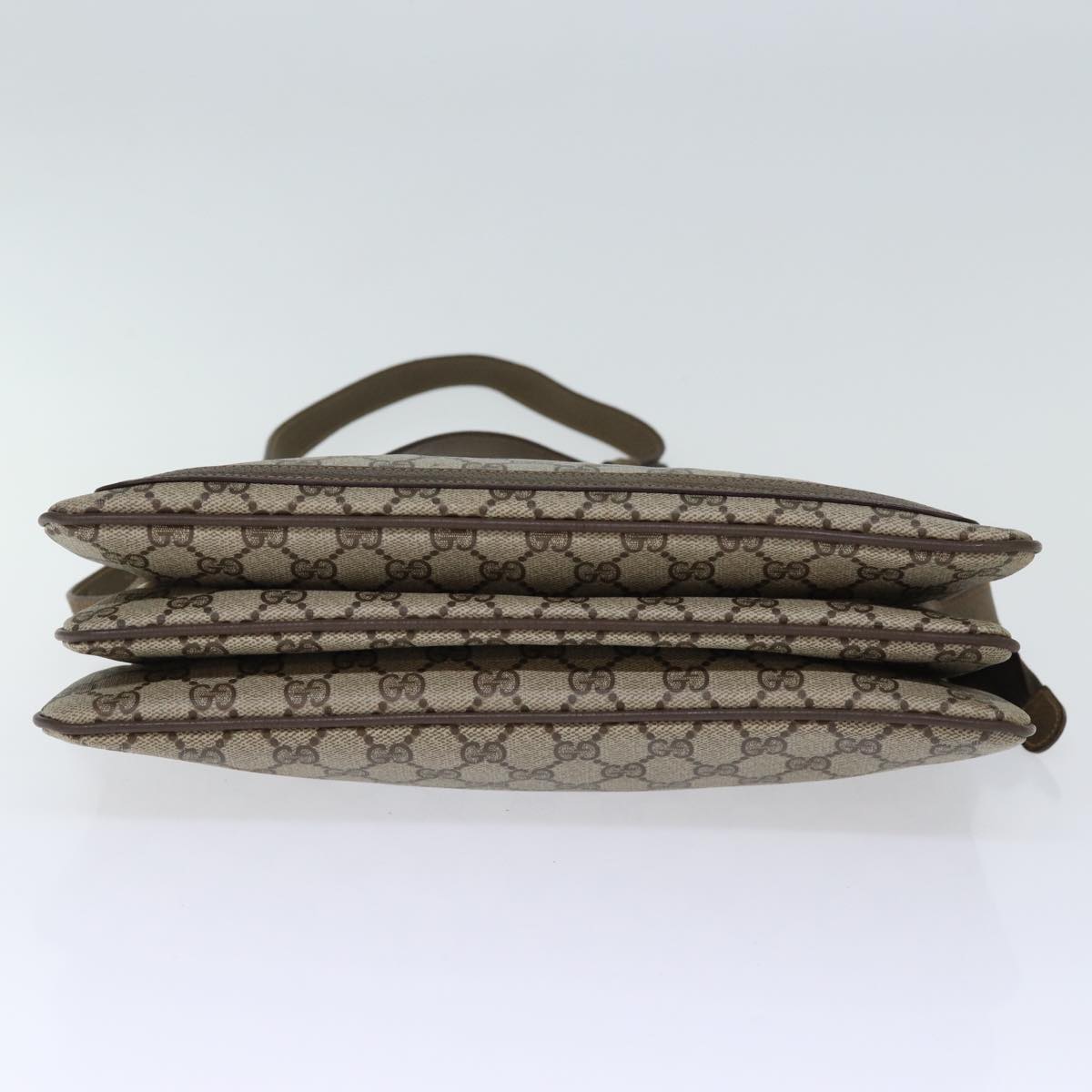 GUCCI GG Canvas Web Sherry Line Shoulder Bag PVC Beige Green Red 72965