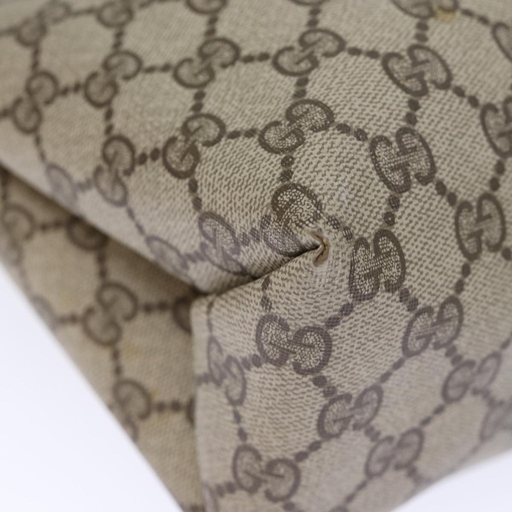 GUCCI GG Canvas Tote Bag PVC Beige 72966