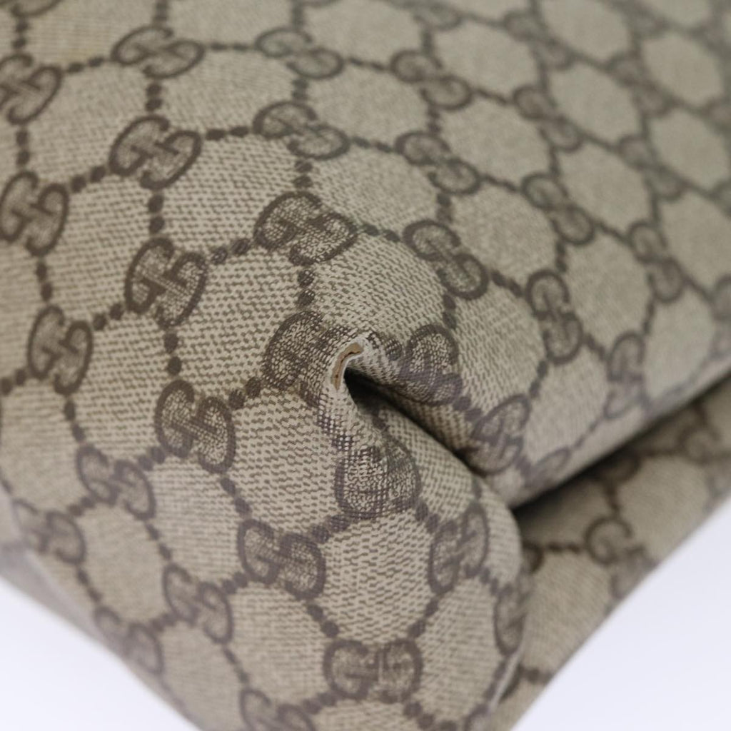 GUCCI GG Canvas Tote Bag PVC Beige 72966
