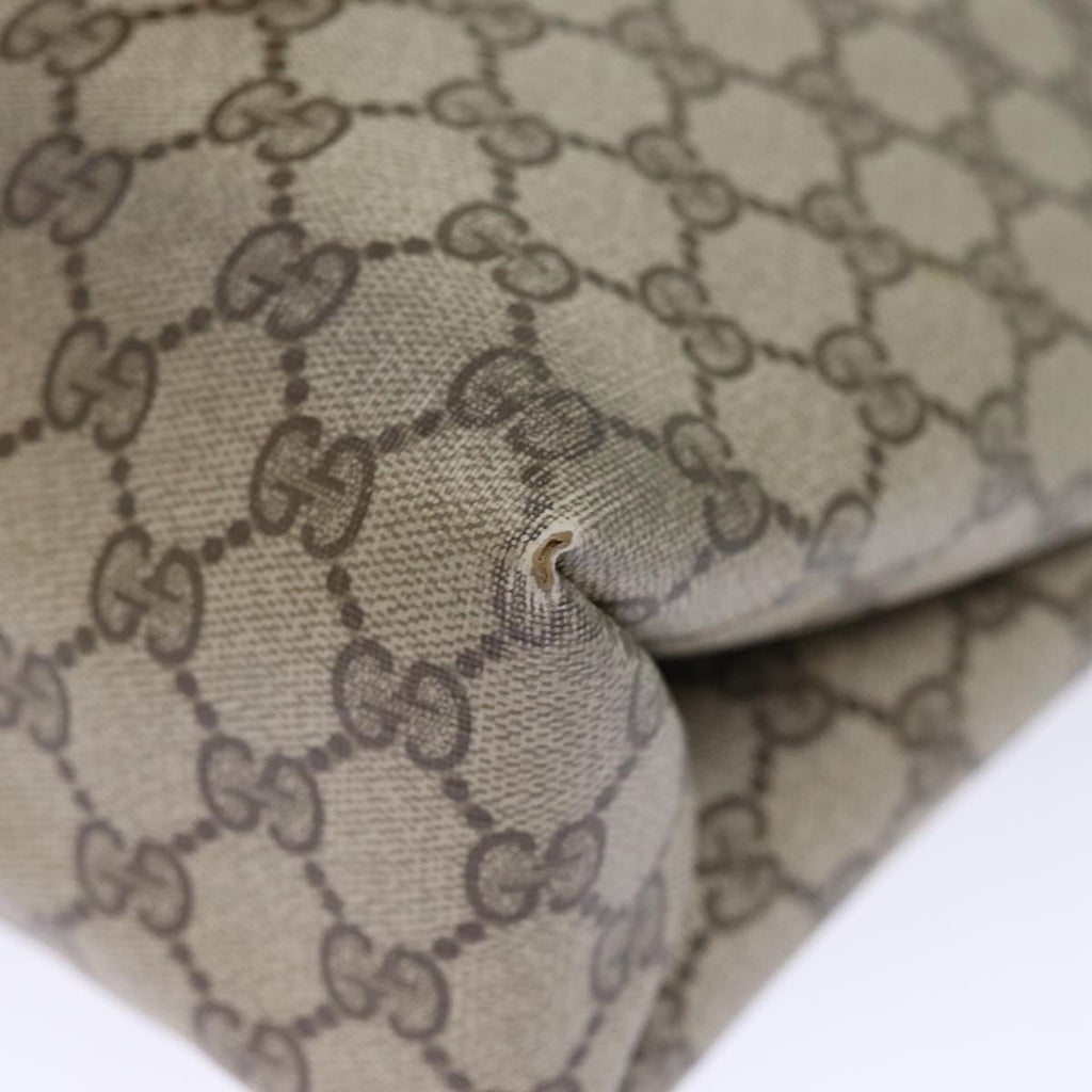 GUCCI GG Canvas Tote Bag PVC Beige 72966
