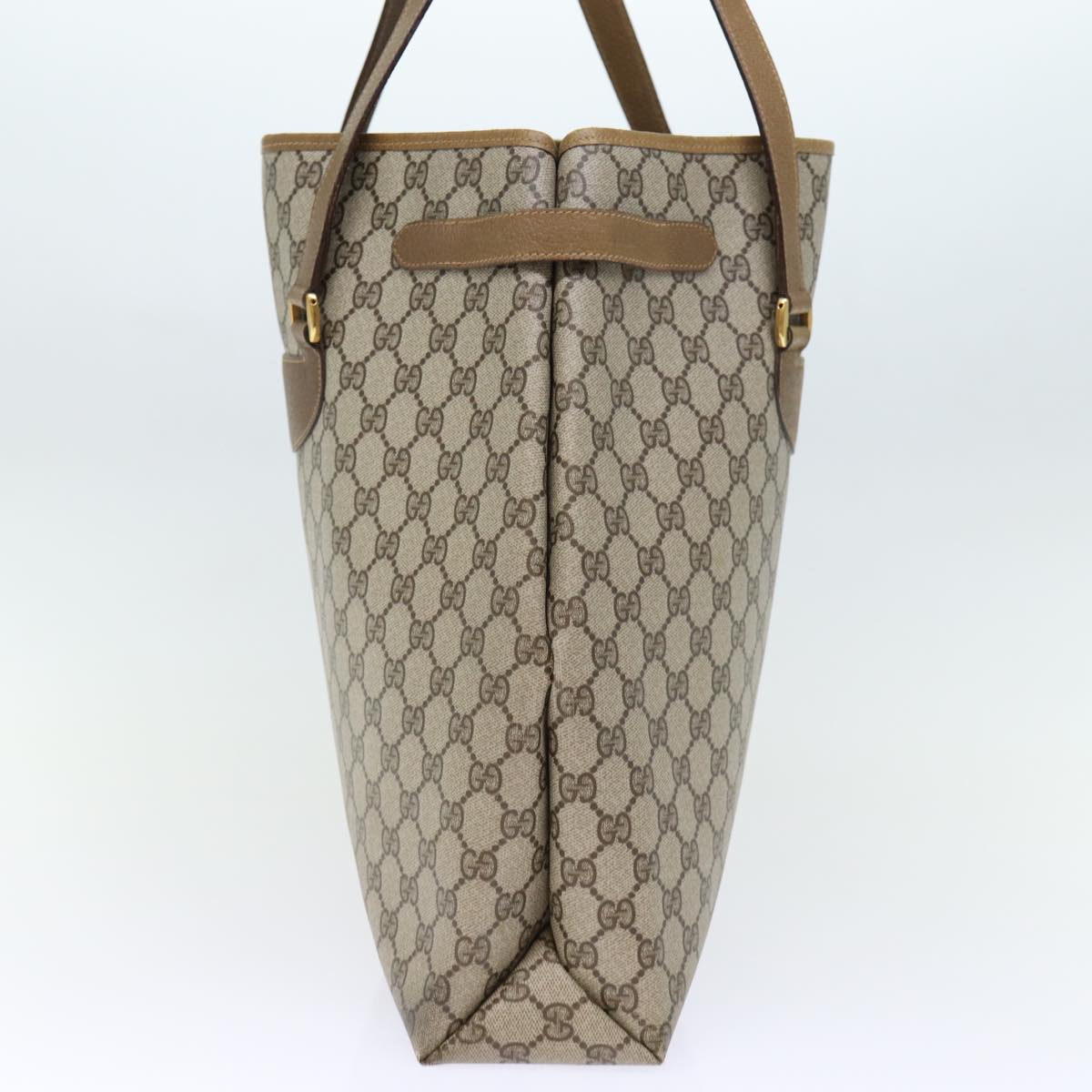 GUCCI GG Canvas Tote Bag PVC Beige 72966