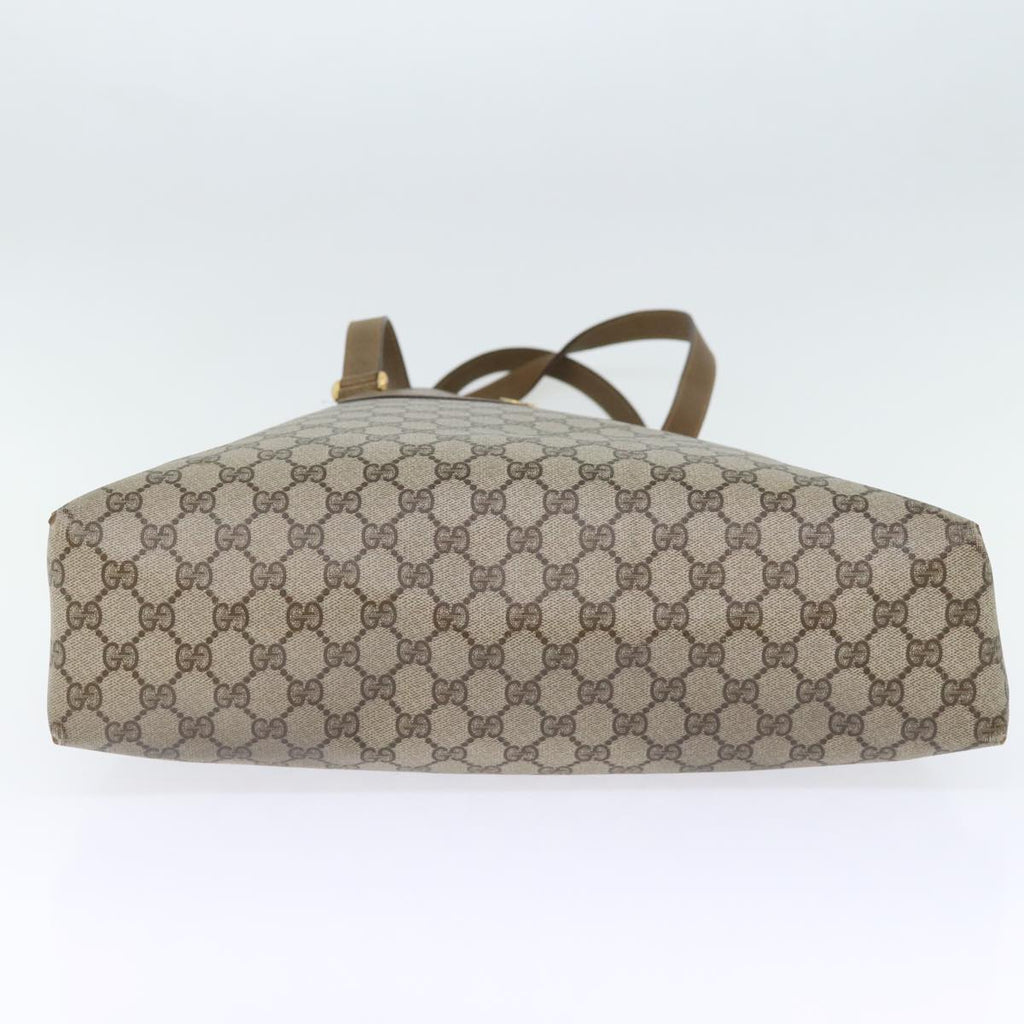 GUCCI GG Canvas Tote Bag PVC Beige 72966