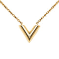 Gold Louis Vuitton Essential V Necklace