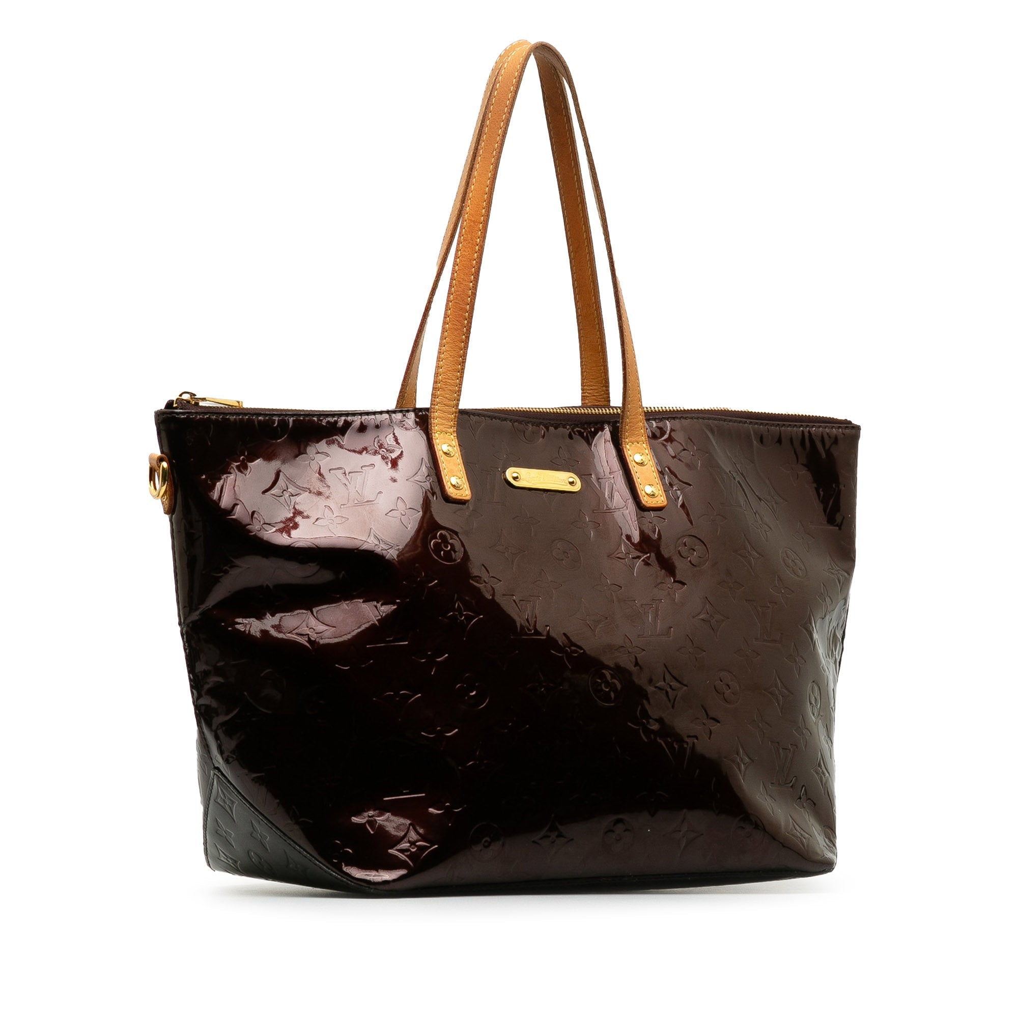 Purple Louis Vuitton Monogram Vernis Bellevue GM Tote Bag