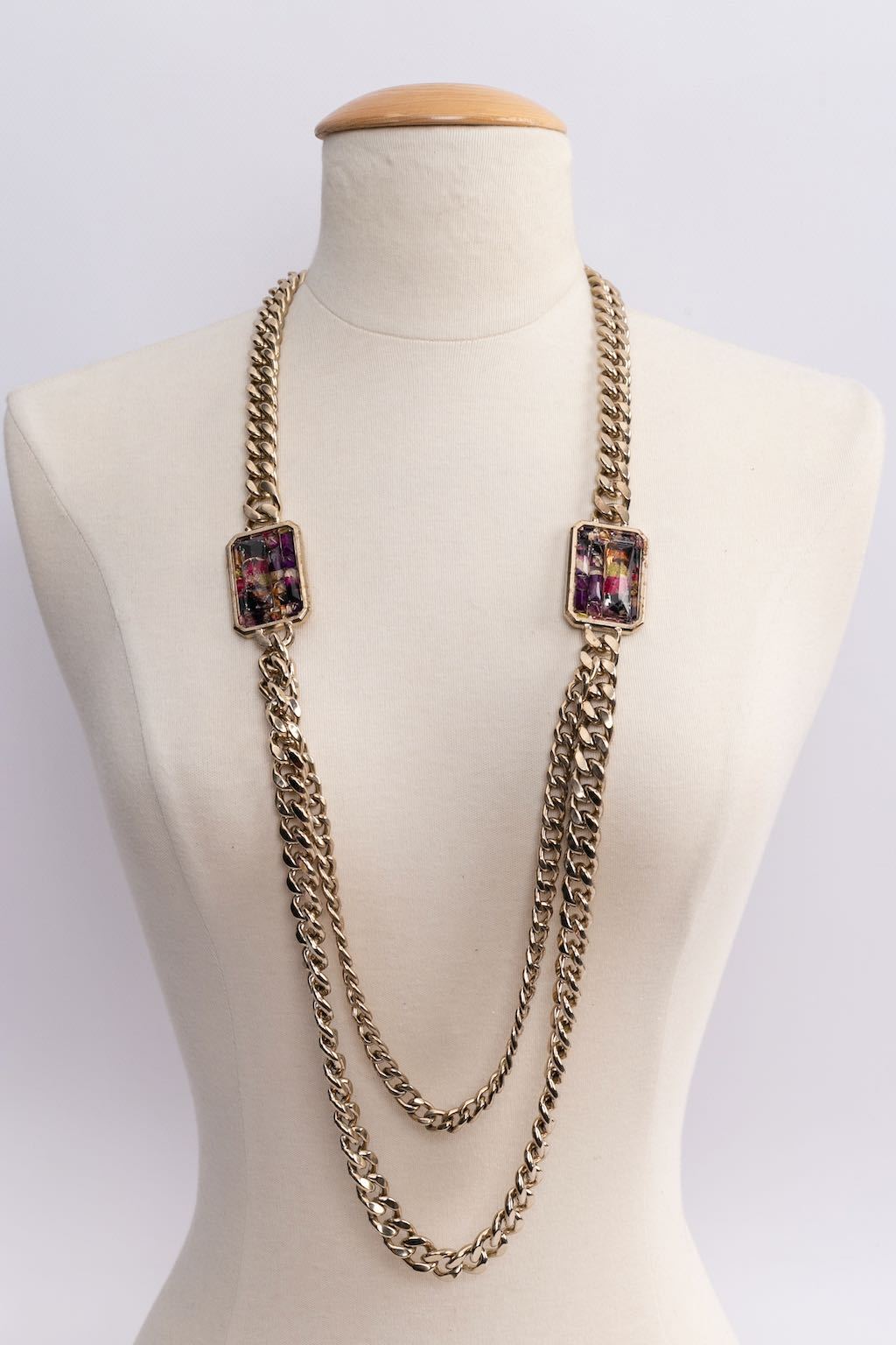 Collier gourmette Chanel DÃƒÆ’Ã‚Â©filÃƒÆ’Ã‚Â©