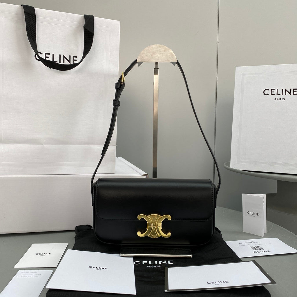 GLAMI Triomphe Shoulder Bag Black For Women 8in/20cm 194143BF4.38NO