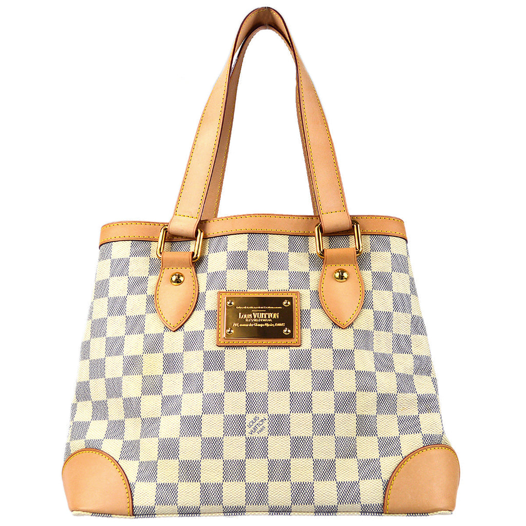 Louis Vuitton 2011 Damier Azur Hampstead PM Tote Handbag N51207