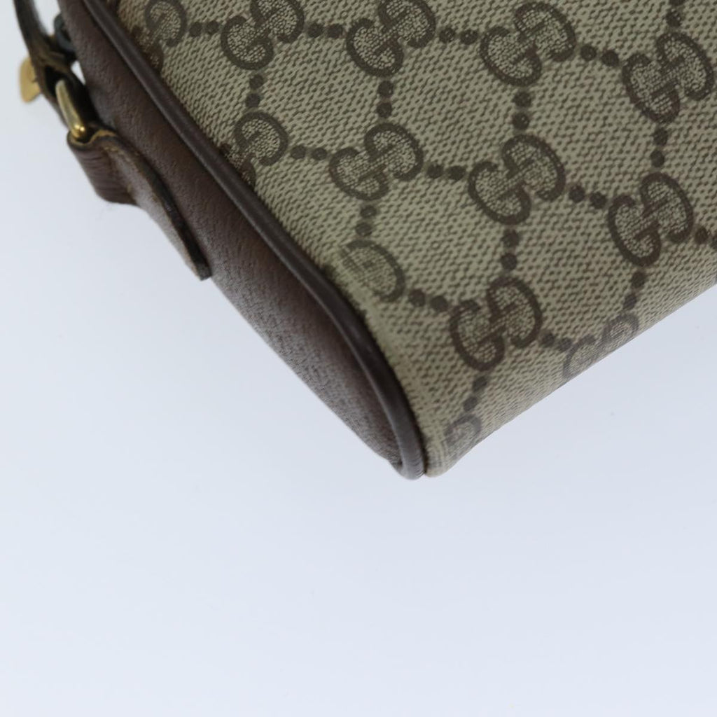 GUCCI GG Supreme Web Sherry Line Shoulder Bag Beige Green 116 02 089 73003
