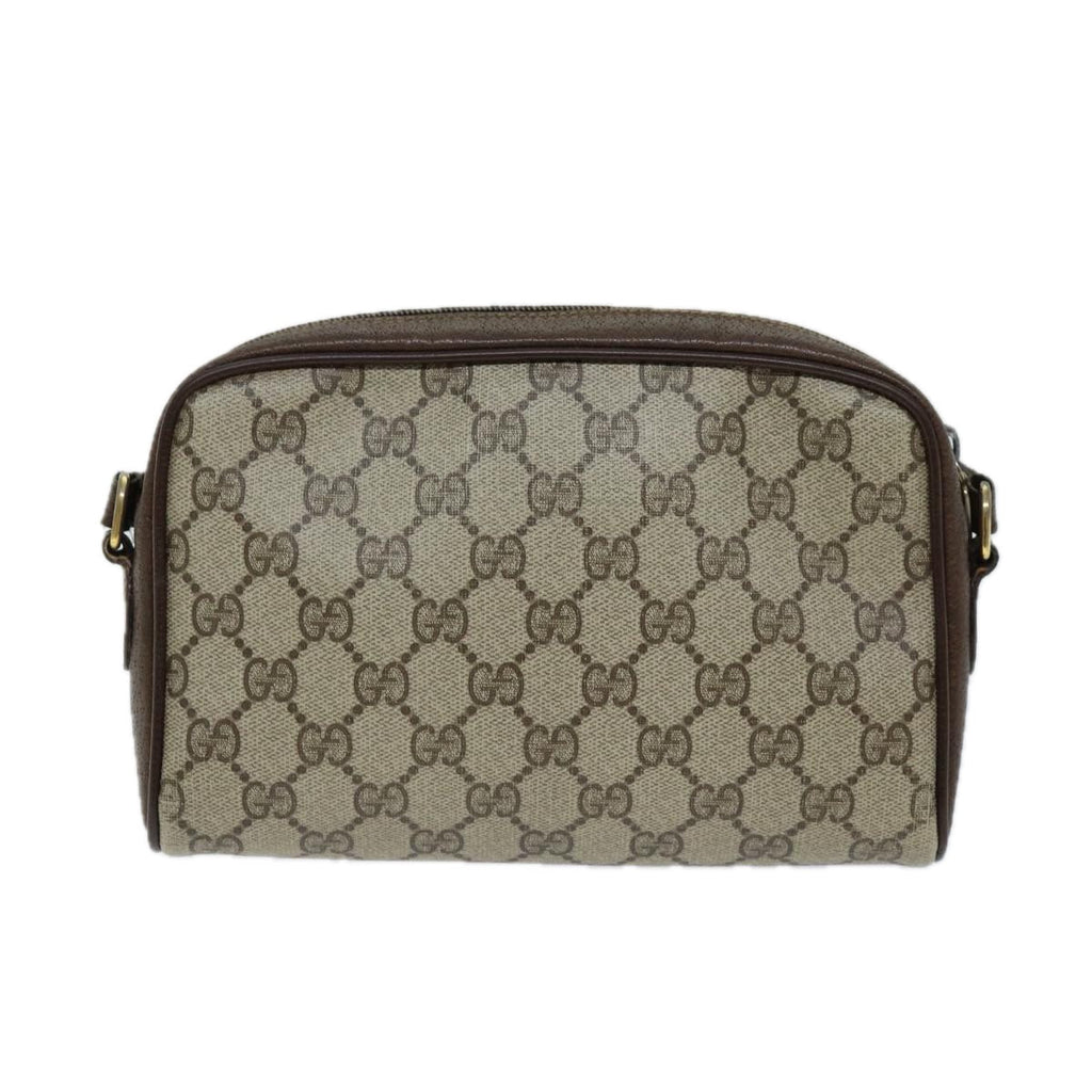 GUCCI GG Supreme Web Sherry Line Shoulder Bag Beige Green 116 02 089 73003