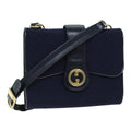 GUCCI Micro GG Canvas Shoulder Bag Navy 73031