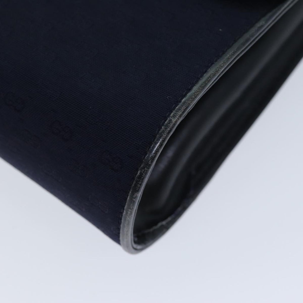 GUCCI Micro GG Canvas Shoulder Bag Navy 73031