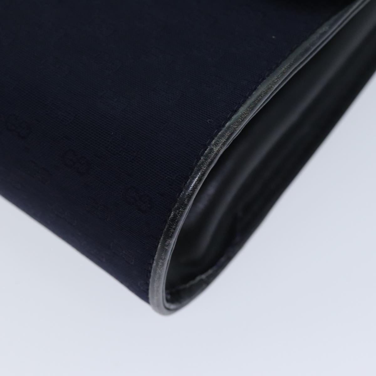 GUCCI Micro GG Canvas Shoulder Bag Navy 73031