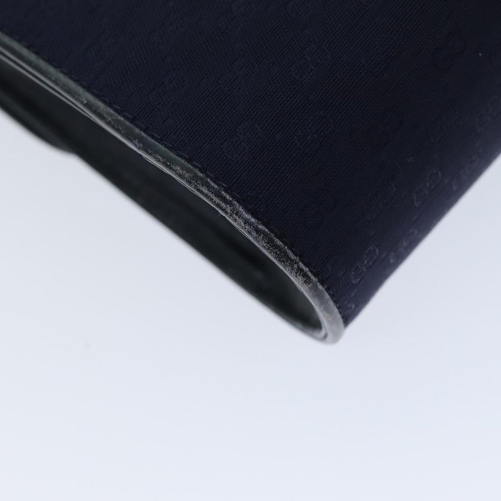 GUCCI Micro GG Canvas Shoulder Bag Navy 73031