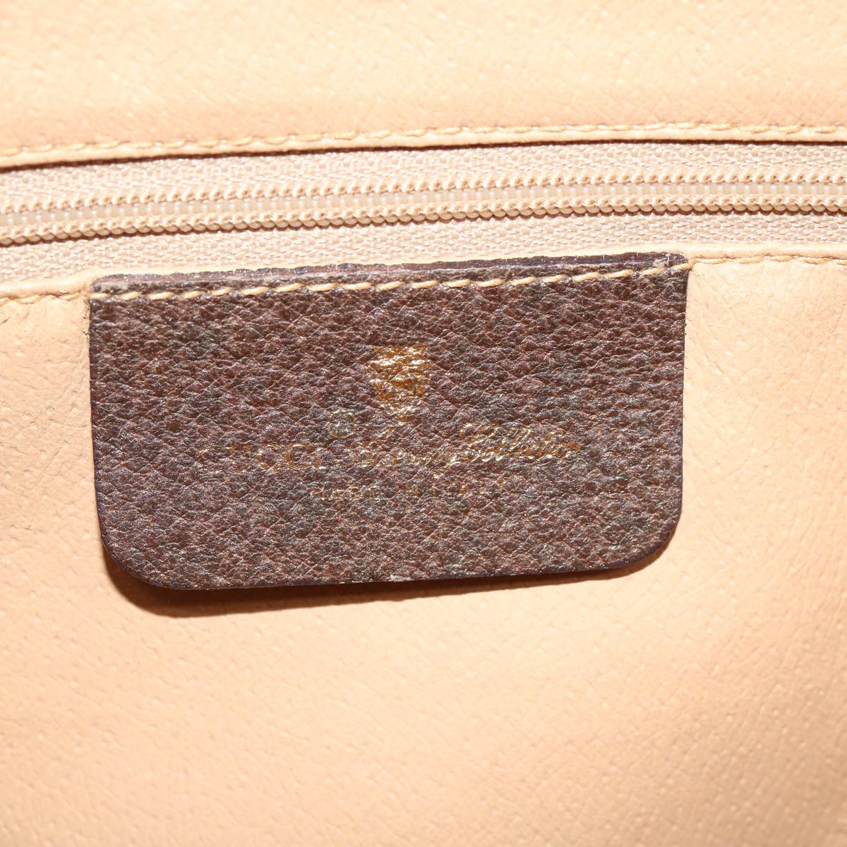 GUCCI GG Supreme Web Sherry Line Shoulder Bag PVC Beige 904 02 084 73034