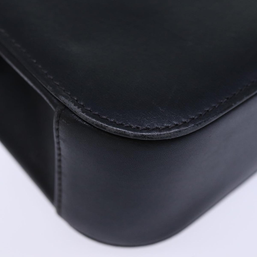 GUCCI Hand Bag Leather Black 73035