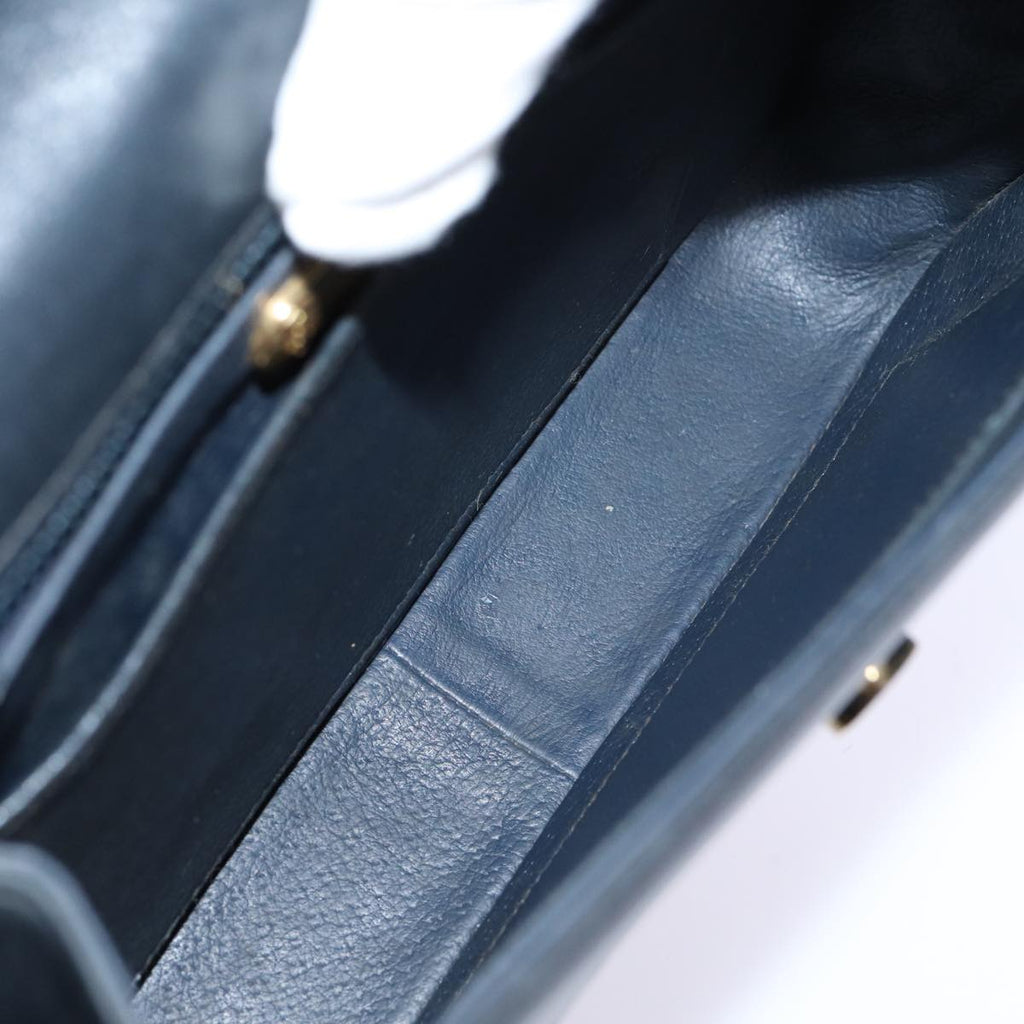GUCCI Hand Bag Leather Black 73035