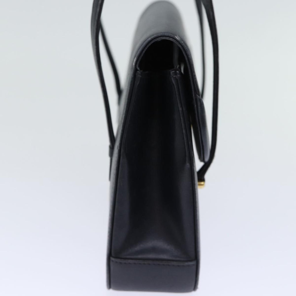 GUCCI Hand Bag Leather Black 73035
