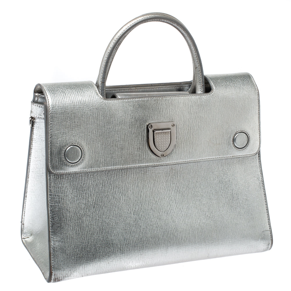 Dior Metallic  Leather Medium Diorever Bag