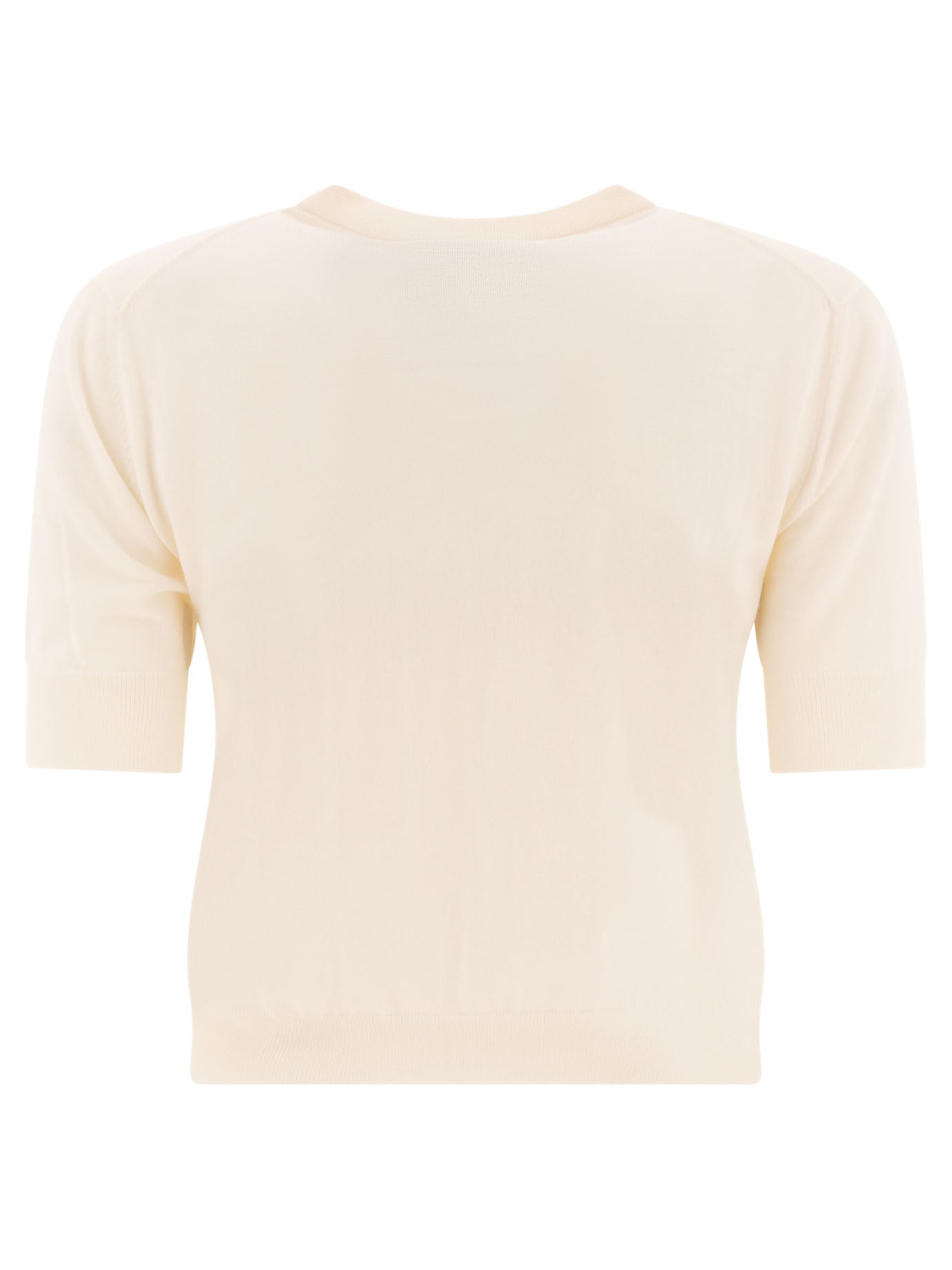 GUCCI Wool T-Shirt with Horsebit Inlay for Women - FW24