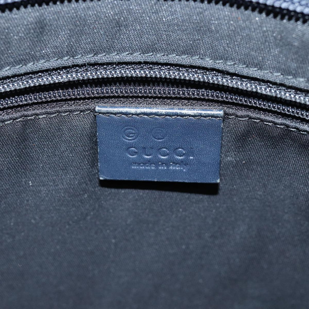 GUCCI GG Supreme Shoulder Bag PVC Outlet Navy 388924 73108