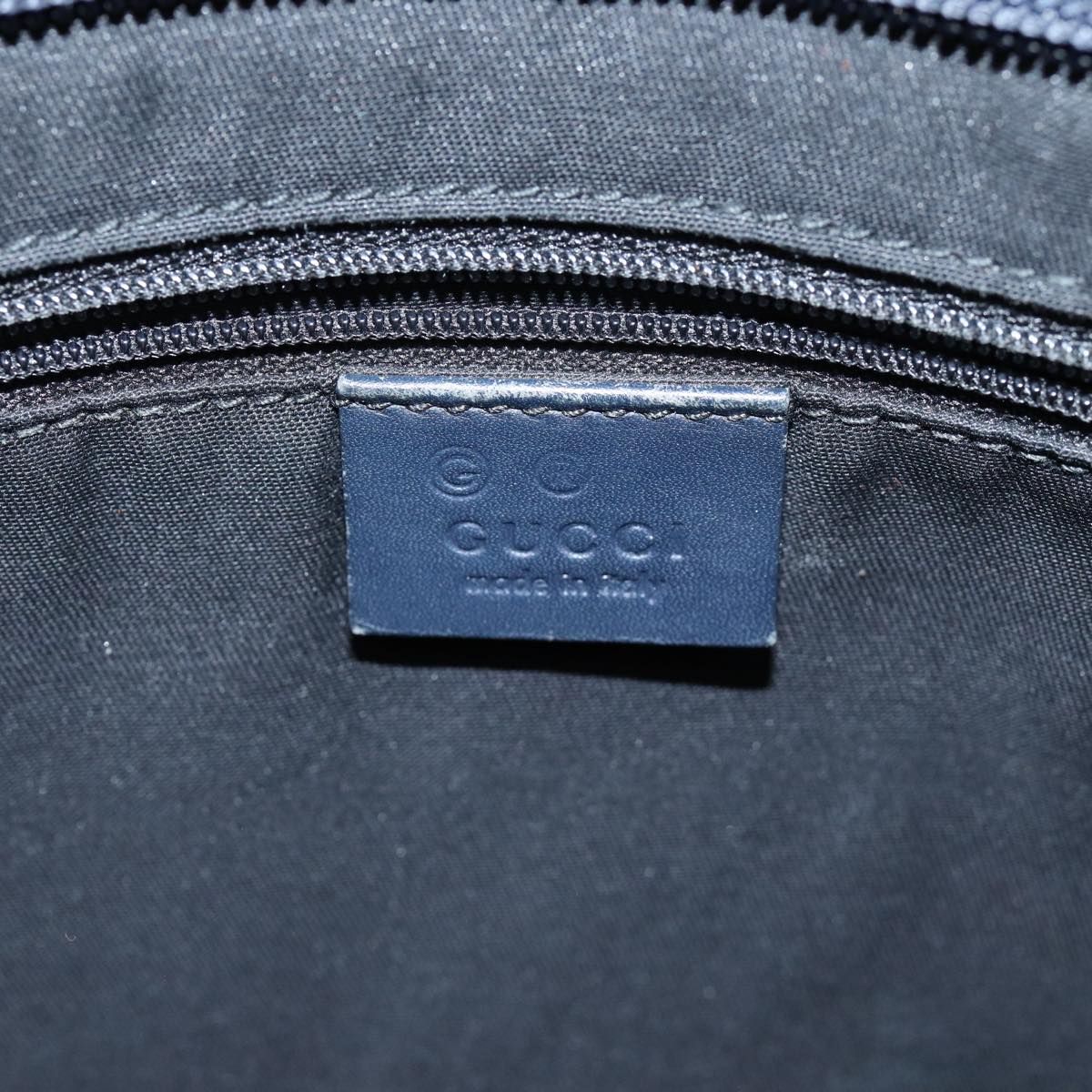 GUCCI GG Supreme Shoulder Bag PVC Outlet Navy 388924 73108