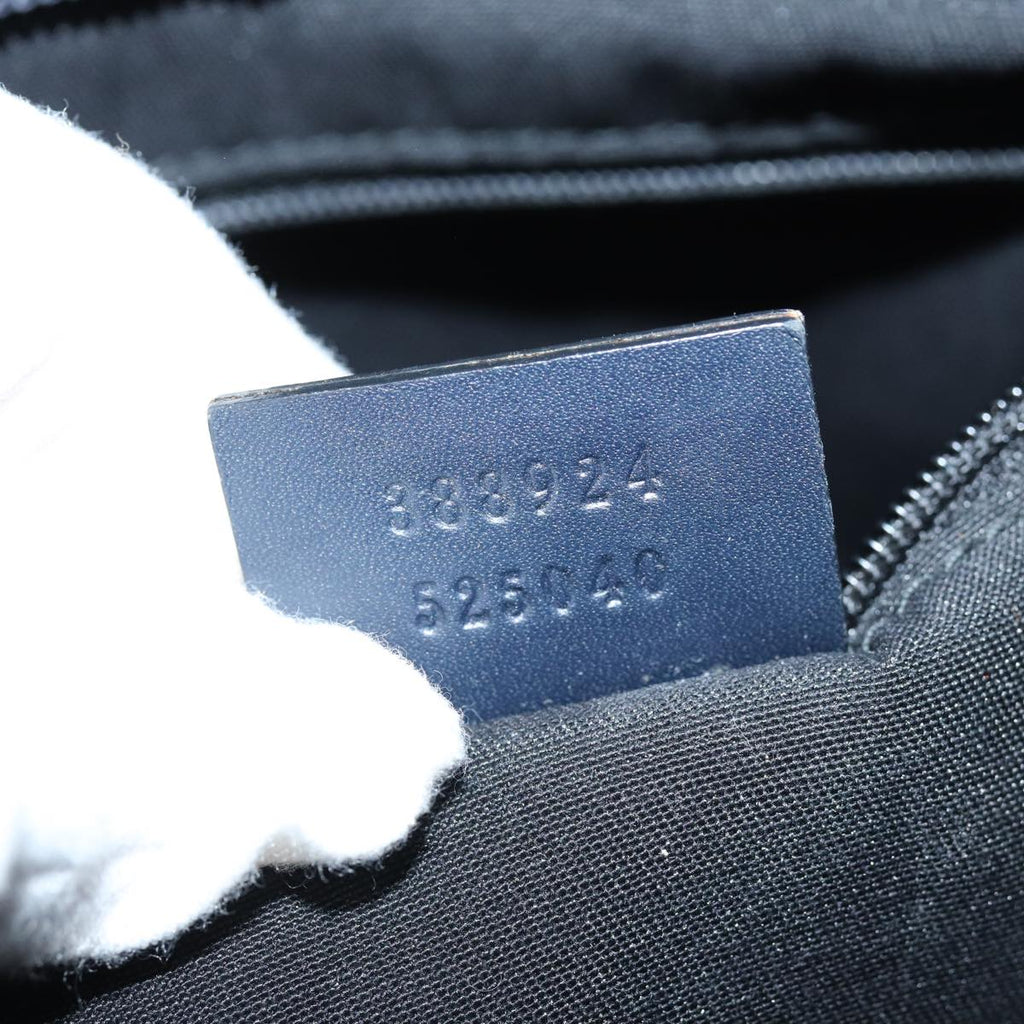 GUCCI GG Supreme Shoulder Bag PVC Outlet Navy 388924 73108