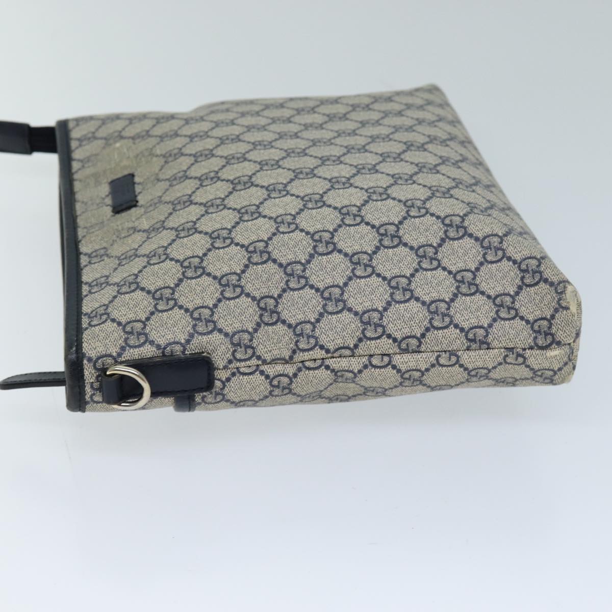 GUCCI GG Supreme Shoulder Bag PVC Outlet Navy 388924 73108