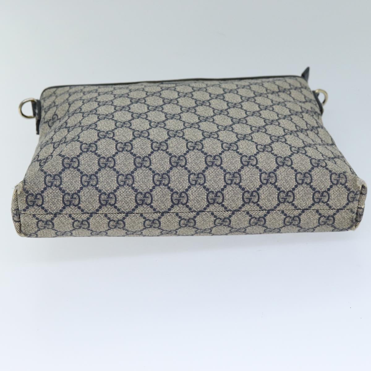GUCCI GG Supreme Shoulder Bag PVC Outlet Navy 388924 73108