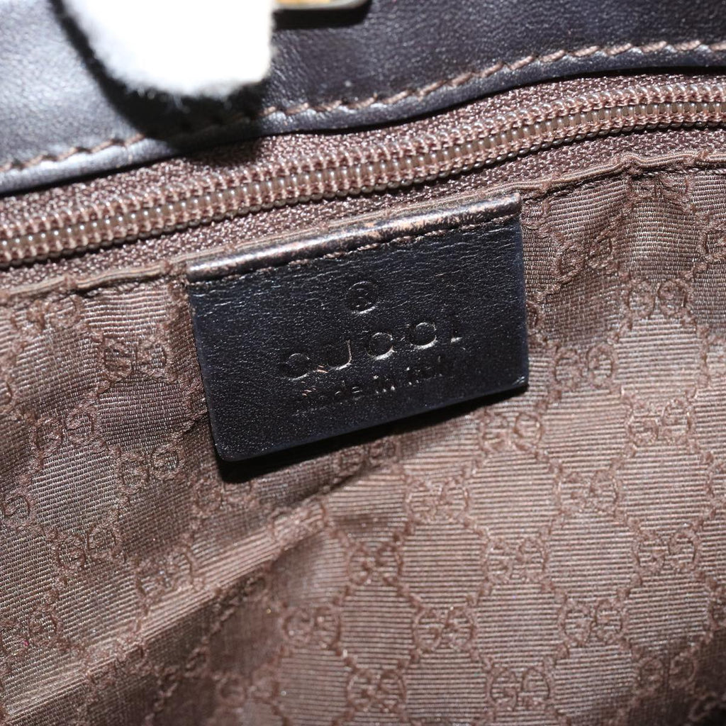GUCCI Web Sherry Line Shoulder Bag Canvas Beige Green Red 001 4231 73115