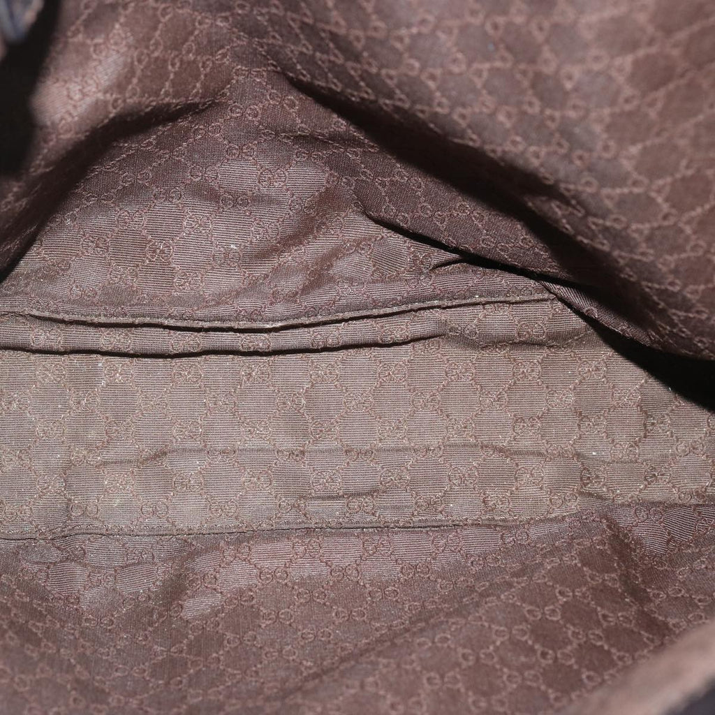GUCCI Web Sherry Line Shoulder Bag Canvas Beige Green Red 001 4231 73115