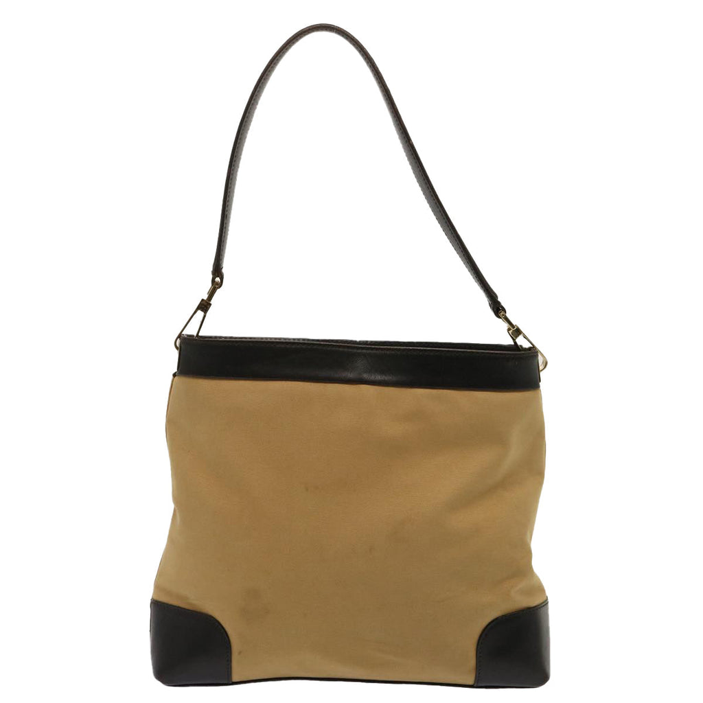 GUCCI Web Sherry Line Shoulder Bag Canvas Beige Green Red 001 4231 73115