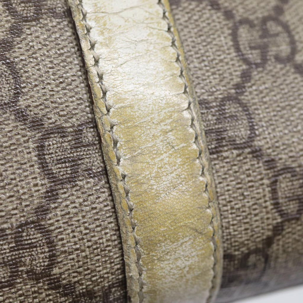 GUCCI GG Canvas Tote Bag PVC Beige 114595 73116