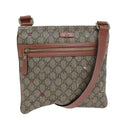 GUCCI GG Supreme Shoulder Bag PVC Beige 295257 73121