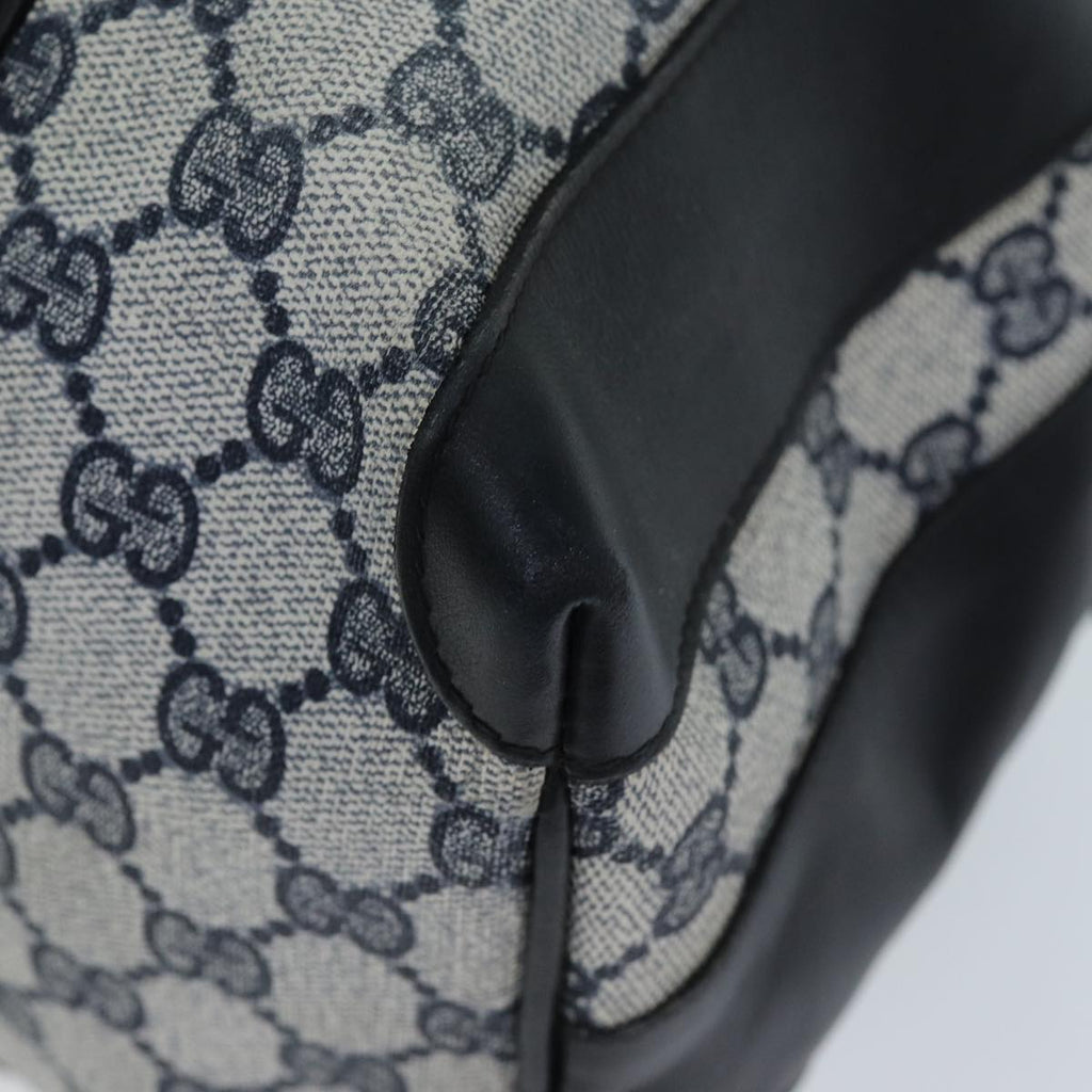GUCCI GG Supreme Hand Bag PVC Navy 73123