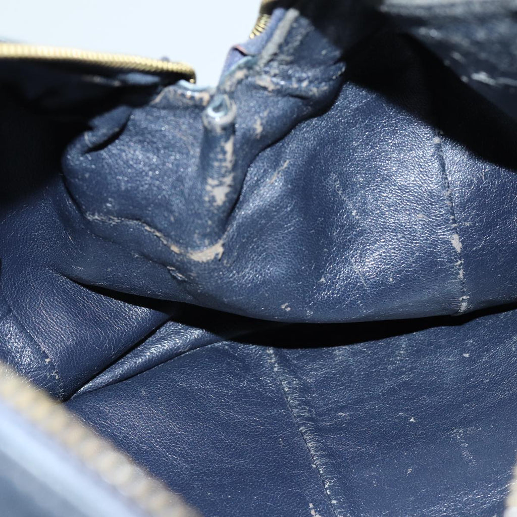 GUCCI GG Supreme Hand Bag PVC Navy 73123