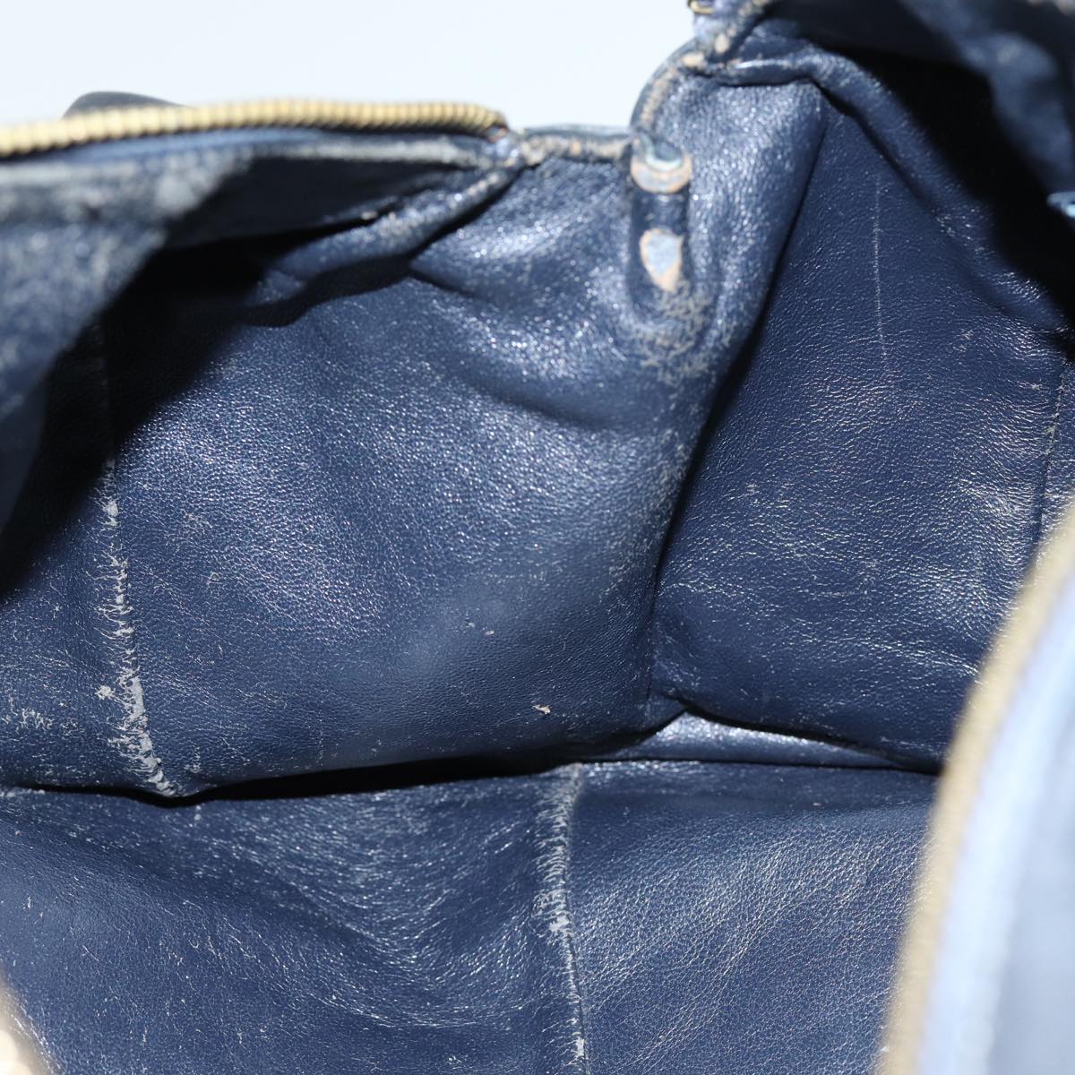 GUCCI GG Supreme Hand Bag PVC Navy 73123