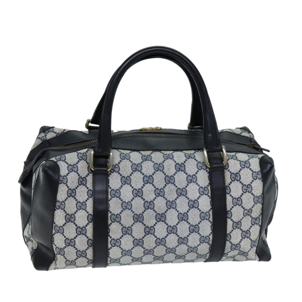 GUCCI GG Supreme Hand Bag PVC Navy 73123
