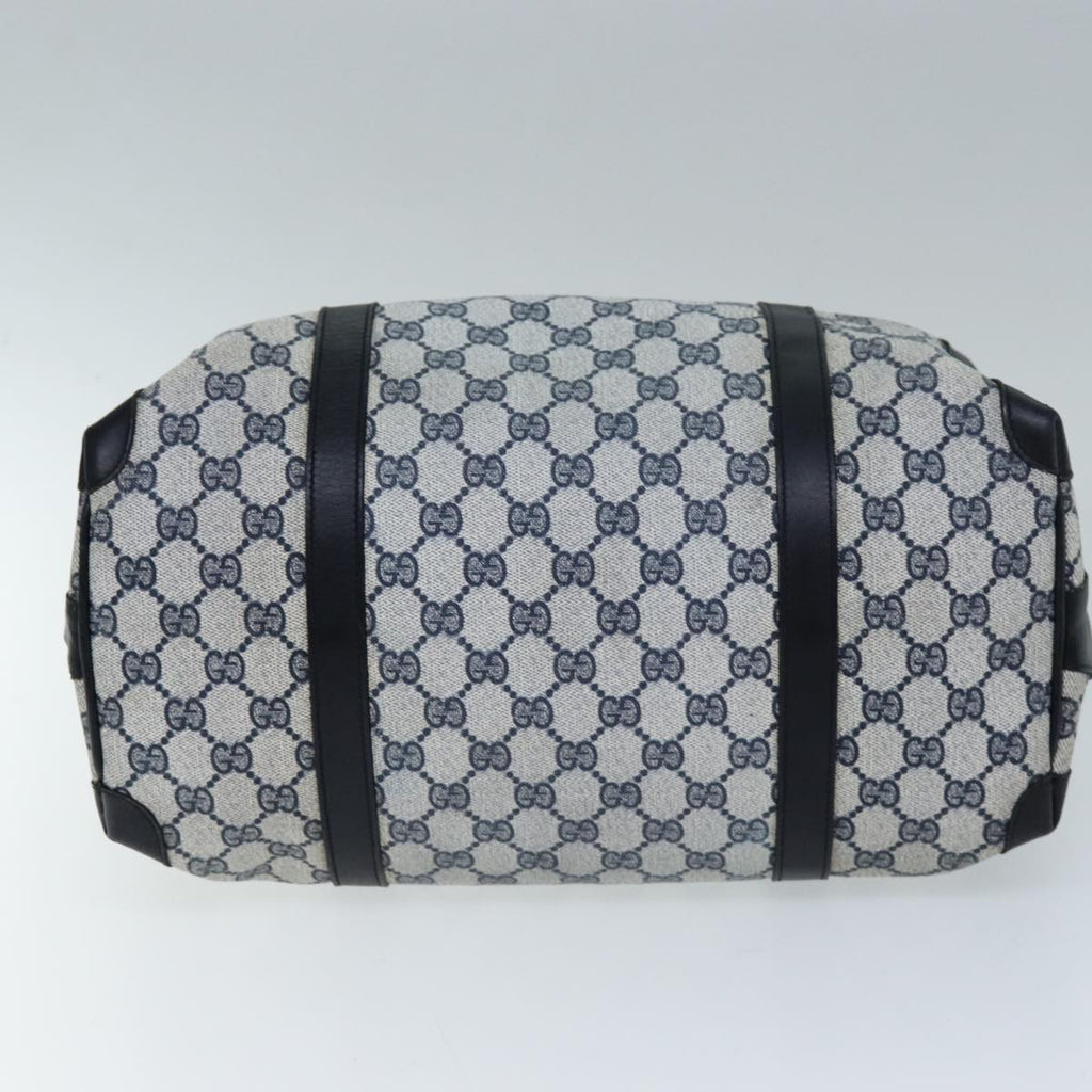 GUCCI GG Supreme Hand Bag PVC Navy 73123