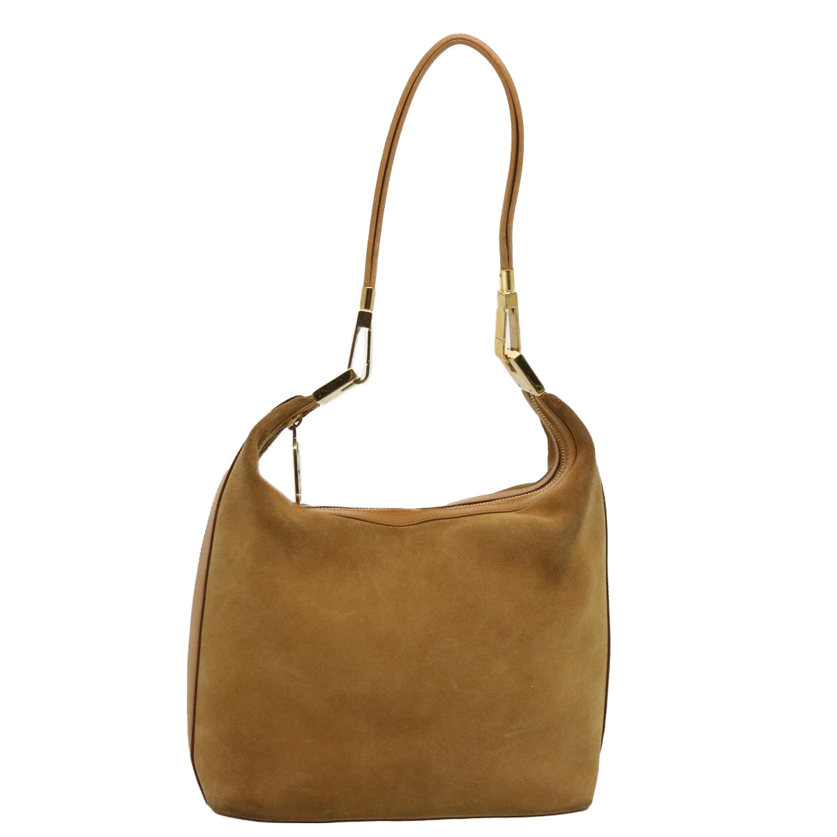 GUCCI Shoulder Bag Suede Brown 001 3814 73124