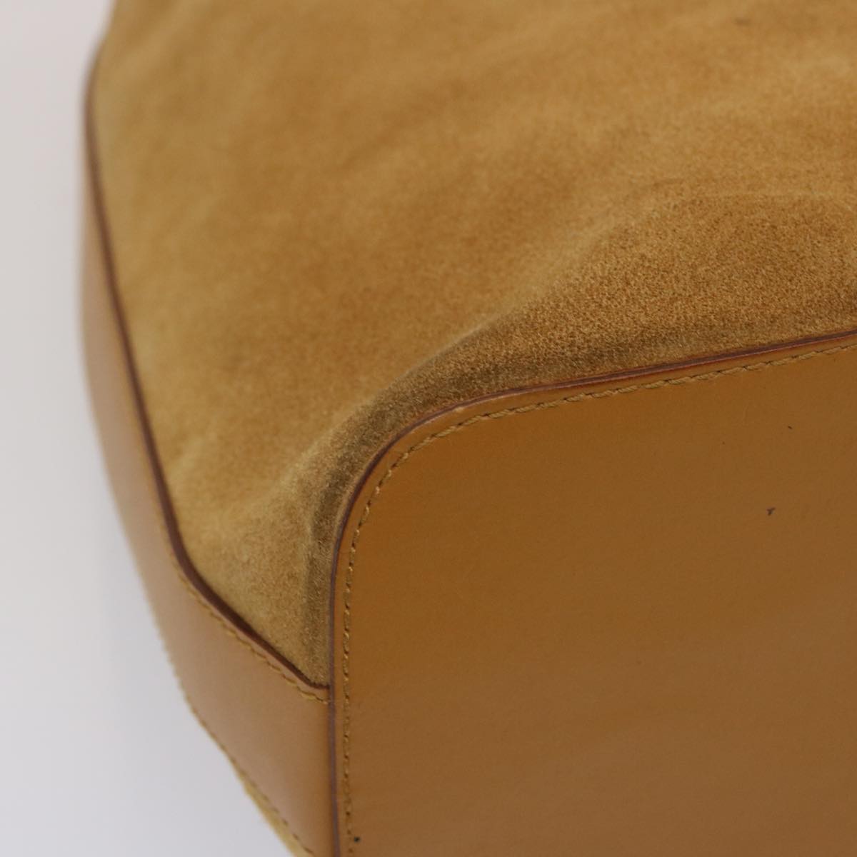GUCCI Shoulder Bag Suede Brown 001 3814 73124