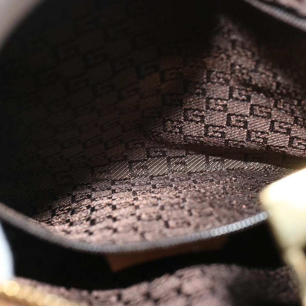 GUCCI Shoulder Bag Suede Brown 001 3814 73124
