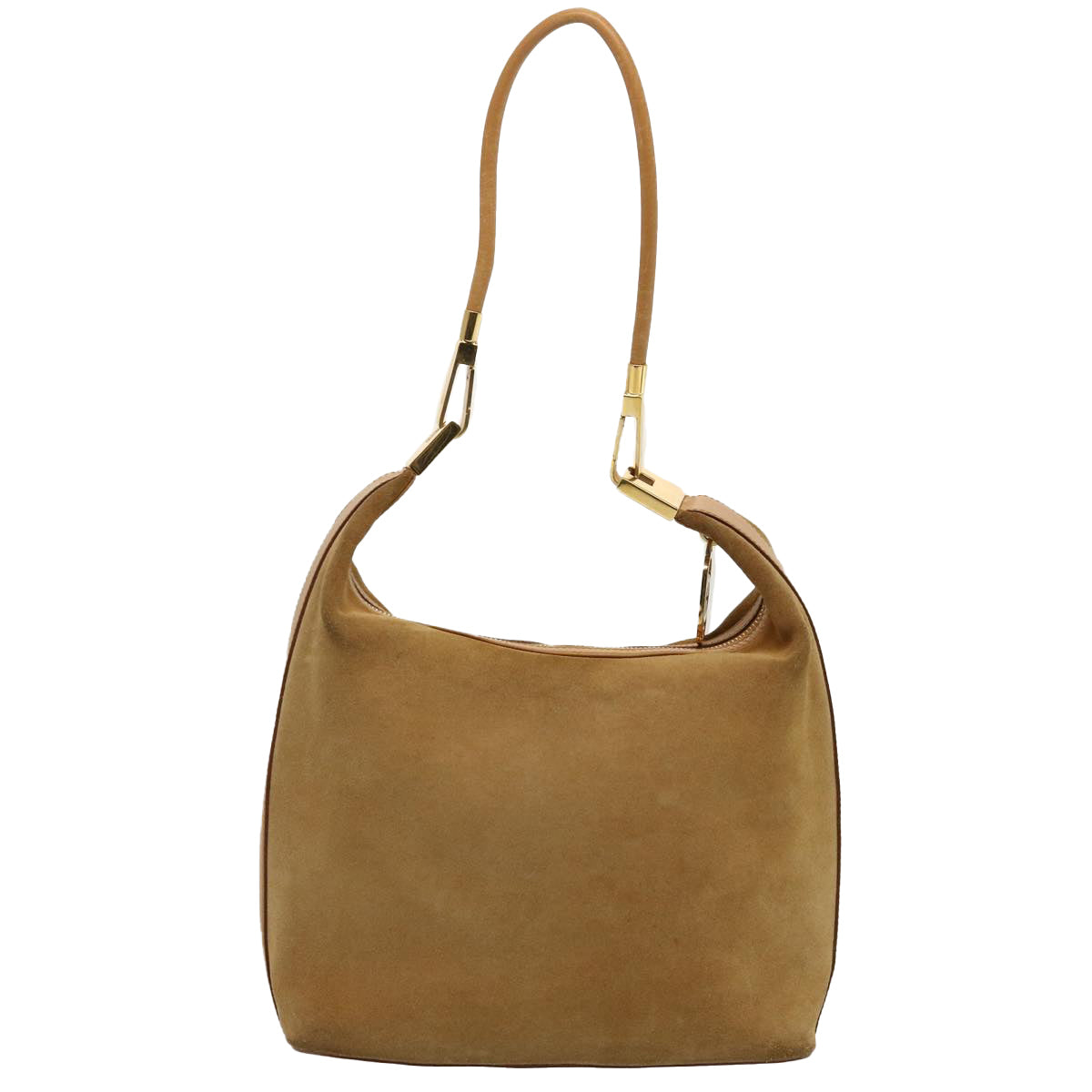 GUCCI Shoulder Bag Suede Brown 001 3814 73124