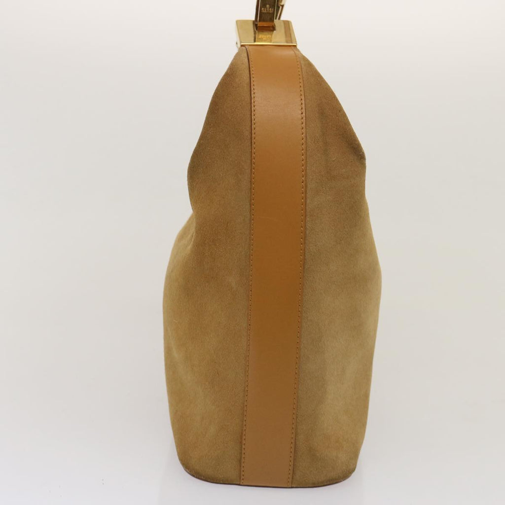 GUCCI Shoulder Bag Suede Brown 001 3814 73124