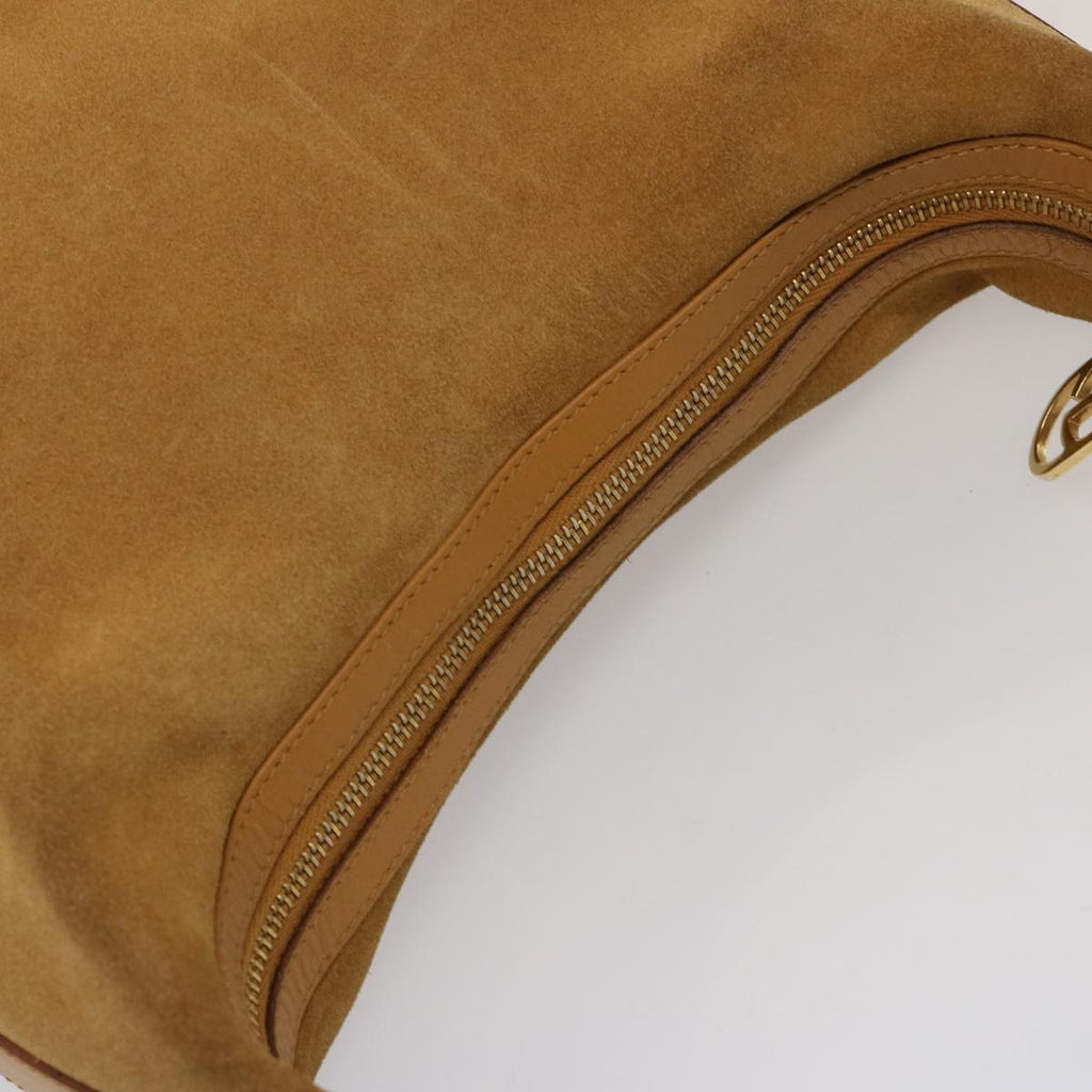 GUCCI Shoulder Bag Suede Brown 001 3814 73124