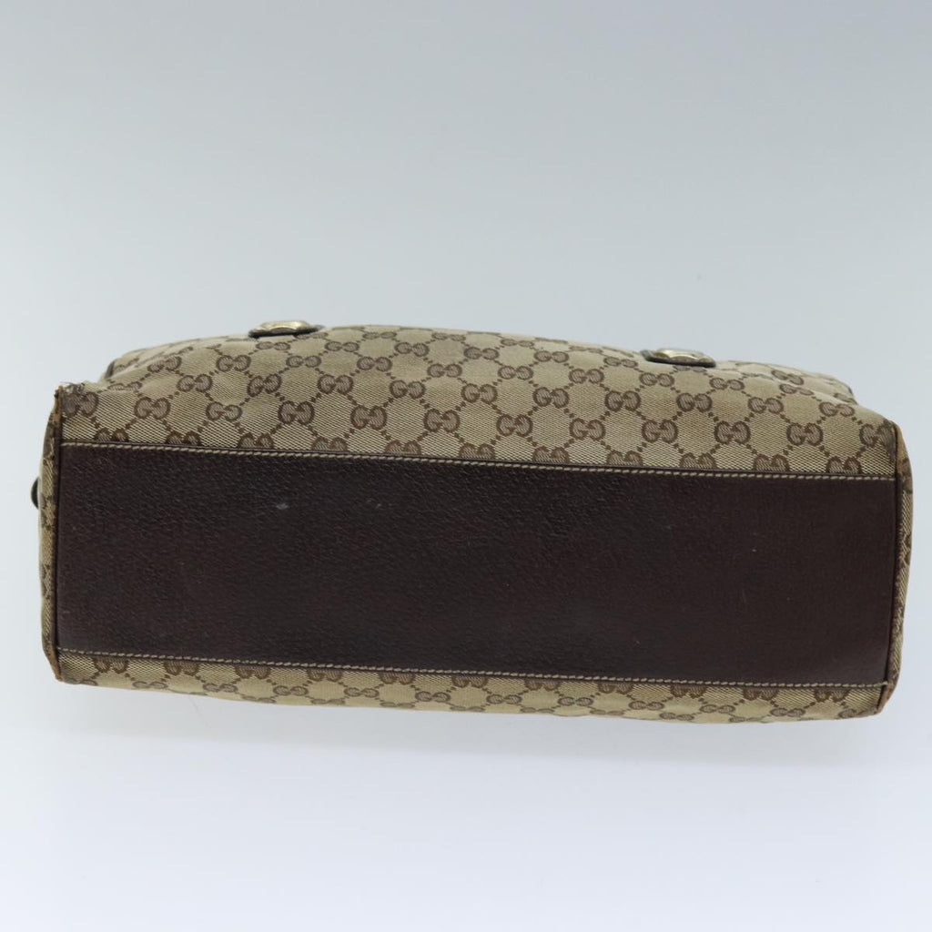 GUCCI GG Canvas Hand Bag Beige 154180 73126