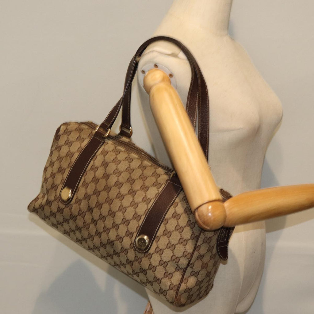 GUCCI GG Canvas Hand Bag Beige 154180 73126