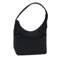 GUCCI GG Canvas Shoulder Bag Black 001 3386 1705 73127