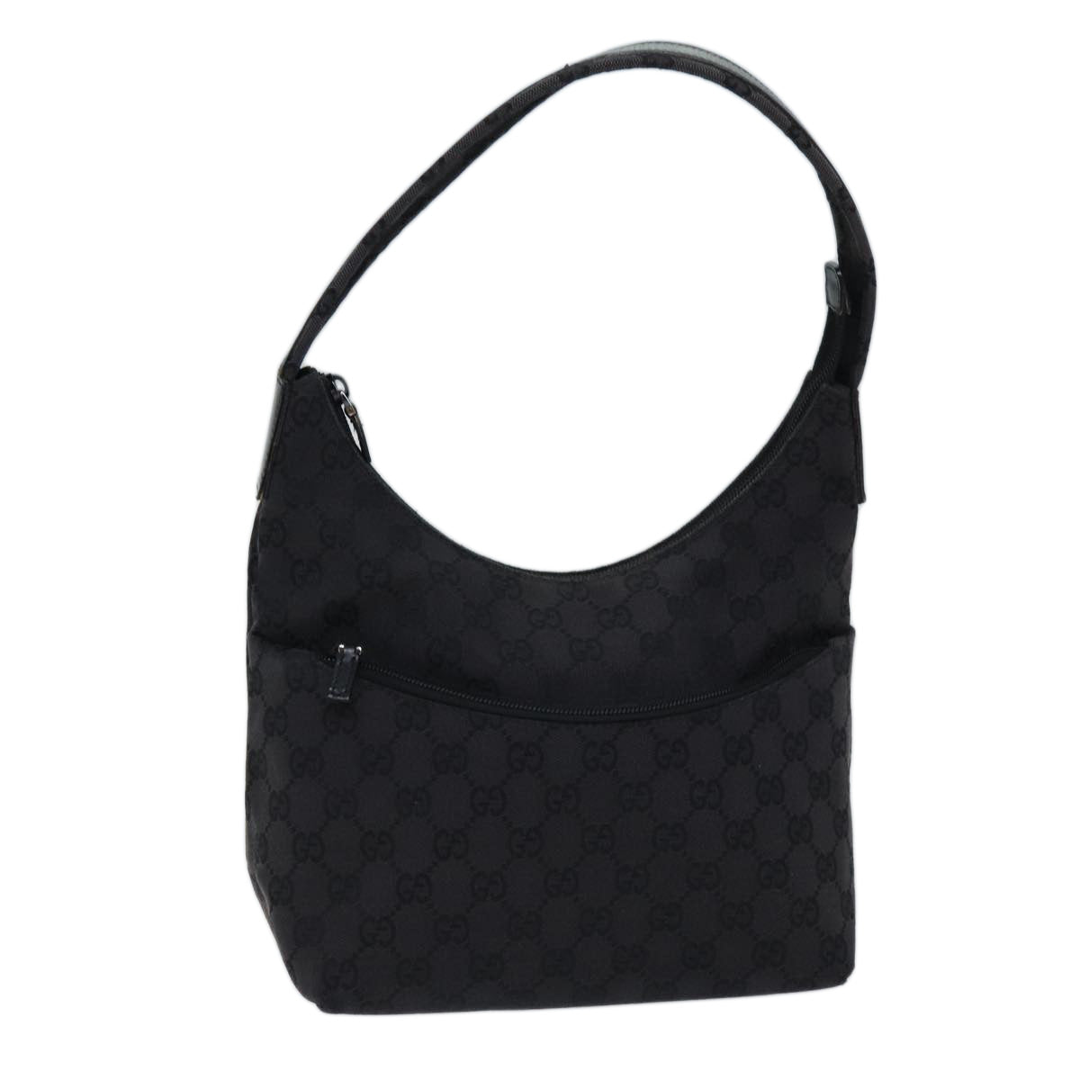 GUCCI GG Canvas Shoulder Bag Black 001 3386 1705 73127