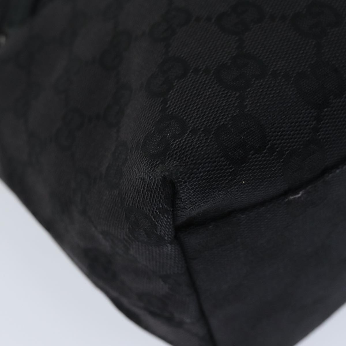 GUCCI GG Canvas Shoulder Bag Black 001 3386 1705 73127